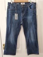 Fat face Cropped Jeans Size 16 Straight Leg Blue Sky New With tags BNWT - 16 Regular