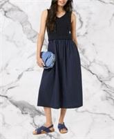 BNWT Fatface Navy Sal Midi Dress Size 12R - 12 Regular