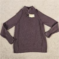 Mens Fat Face Chocolate Brown Speckle Wool Blend Chunky Knit Jumper Size XXL - 2XL Regular