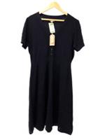 FAT FACE Ladies UK Size 18 Navy Blue Snagging Penny Knit Dress Unworn With Tags