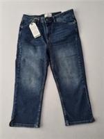 Fat Face Sway Capri Jeans Size 14 Regular Blue New With tags BNWT - 14 Regular