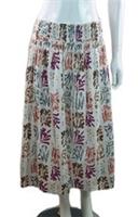 Fatface Beeble Ivory Brooke Floral Print 100% Cotton Skirt 16R 44 NEW Tie Belt - 16 Regular