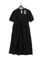 Fat Face T-Shirt Midi Dress UK14 in Black