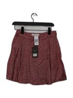 Fat Face Women's Mini Skirt UK 8 Red 100% Viscose Mini New with tags