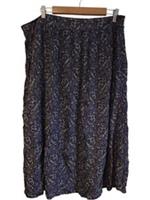 Fat Face Estelle Paisley Midi Skirt Navy UK 18