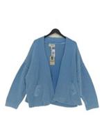 Fat Face Women's Cardigan UK 18 Blue 100% Cotton V-Neck Cardigan New with tags