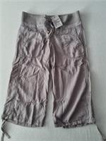 Fat Face Neptune Crop Leg Trousers Size 12 Grey Womens New - 12 Regular
