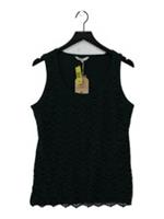 Fat Face Women's Top S Green 100% Cotton Basic New with tags