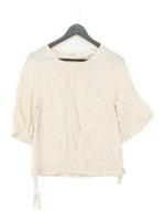 Fat Face Women's Blouse UK 8 Cream 100% Viscose Basic New with tags