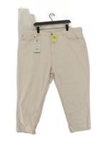 Fat Face Women's Jeans UK 22 Cream 100% Cotton Straight New with tags