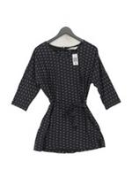 Fat Face T-Shirt Mini Dress UK14 in Black