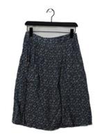 Fat Face Women's Midi Skirt S Blue Floral 100% Viscose Midi A-Line New with tags
