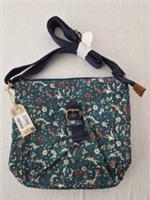 Fat Face Woodland Print Canvas Crossbody Bag Green Fox New With Tags BNWT - ONE Regular