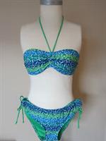 FAT FACE BANDEAU BIKINI SET GREEN FLORAL SIZES 8 10 12 14 16 BNWOT - 10 Regular