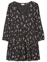New Women Fat Face Black Margot Floating Bloom Dress Top Sizes 10 to 16 RRP £45 - 8 Regular