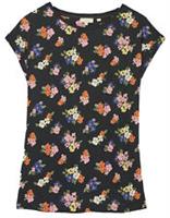 New Women Fat Face Black Ivy Wild Posy Print T-Shirt Top Size 6-16 RRP £27.50 - 10 Regular