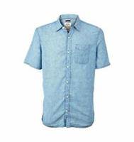 Fatface Mens Blue Pendeen Stripe Shirt Collared T-Shirt Top - 2XL Regular