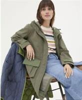 Fatface Womens Mira 3 in 1 Parka waterproof Coat Jacket Khaki Green Size UK 8 - 8 Regular