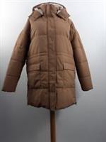 FatFace Women's Maddie Longline Puffer Coat In Tan Brown Size 22 BNWT F2 - 22 Regular