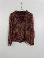 Fatface Copper&Black Women's Blouse Size 12 Multicolour RRP£59 New F2 - 12 Regular