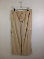 Fat Face Women's Trousers Size 12R Cream Carter Cargo Wide Leg RRP £55 NEW F2 - 12 Regular