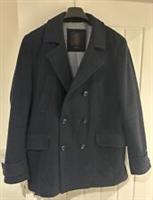 FAT FACE Womens Pea Coat UK Large Cotton 64% Wool New With No Tags - L Regular