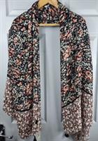 Fat Face Brand New Scarf With Tags Tassels On The Ends