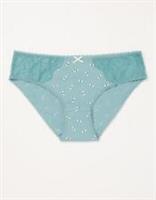 Fat Face Bee Spot Mini Brief in Green Haze