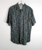 Fat Face Short Sleeve Men's Jungle Print Khaki Shirt Tall Size L NEW F2 - L Regular