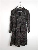 Fat Face Women's Dress Size 12 Black Ivana Ditsy Marks Jersey RRP £52 NWOT F2 - 12 Regular
