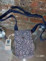 Fat Face blue canvas purse phone bag crossbody bag