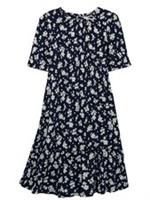 £New Ex Fat Face Navy Louise Summer Daisy Dress RRP£46 Sizes 6-8-10 - 6-8-10 Regular