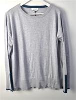 Fatface Women's Olive Jumper Size 14 Light Grey Round-Neck RRP £49 NEW F2 - 14 Regular