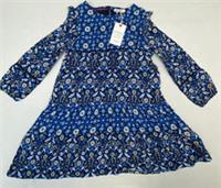 Fat Face girls dress age 4-5 years blue floral
