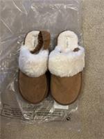 Fatface Josie Tan Brown Black Strap Mule Size UK 5 Womens Slippers