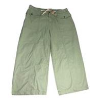 FatFace Cargo Trousers UK22 Women's Light Green Cotton Blend Outdoor Style - 22 Plus
