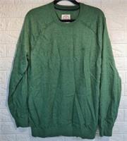 Fat Face Men's Long Sleeve Green Jumper Size M Medium Wool Cotton Knit Sweater - M Regular