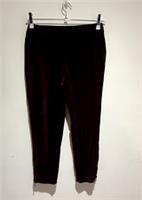 Fat Face Copper & Black Trousers UK 8 NEW burgundy Velvet Cotton slim stretch - 8 Regular