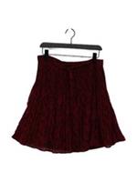 Fat Face Women's Mini Skirt S Red Floral 100% Polyester Short Mini New with tags