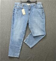 Fatface women's jeans size 22 L Linton VTG tapered distressed light blue denim - 22 Regular