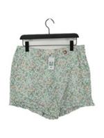 Fat Face Women's Shorts L Multi Floral 100% Viscose Cut-Off New with tags