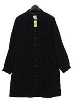 Fat Face Shirt Mini Dress UK18 in Black