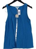 Fat Face Women's T-Shirt S Blue 100% Cotton Basic New with tags