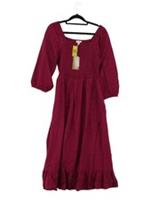Fat Face Shirt Midi Dress UK12 in Pink