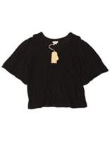 Fat Face Womens Blouse Top UK 18 XL Black Cotton FC08 - 18 Regular
