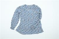 FatFace Women's Long Sleeve Top Size 8 Blue Floral V-neck New - 8 Regular