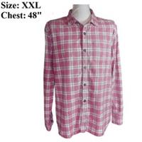 Fat Face Mens Shirt Otley Check Pink Sandalwood Regular Fit - Size XXL Chest 48" - 2XL Regular