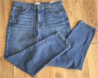 FAT FACE Linton Vintage Tapered Jeans UK 14 Long NWT Eco Blue Denim High Rise - 14 Regular