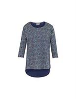 Fat Face Faro Jewel Geo Print Top Indigo UK 12 rrp £35 DH7 JJ 12 - 12 Regular