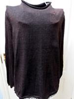 Fat Face Copper & Black Metallic Ladies Top Size 20 Fine Knit Modest Occasion - 20 Regular